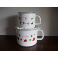 best selling items logo printing enamel mugs